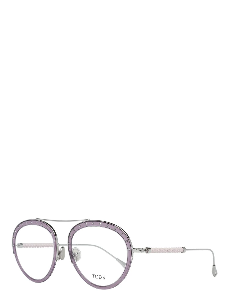 Purple Metal & Leather Glasses (Frames)