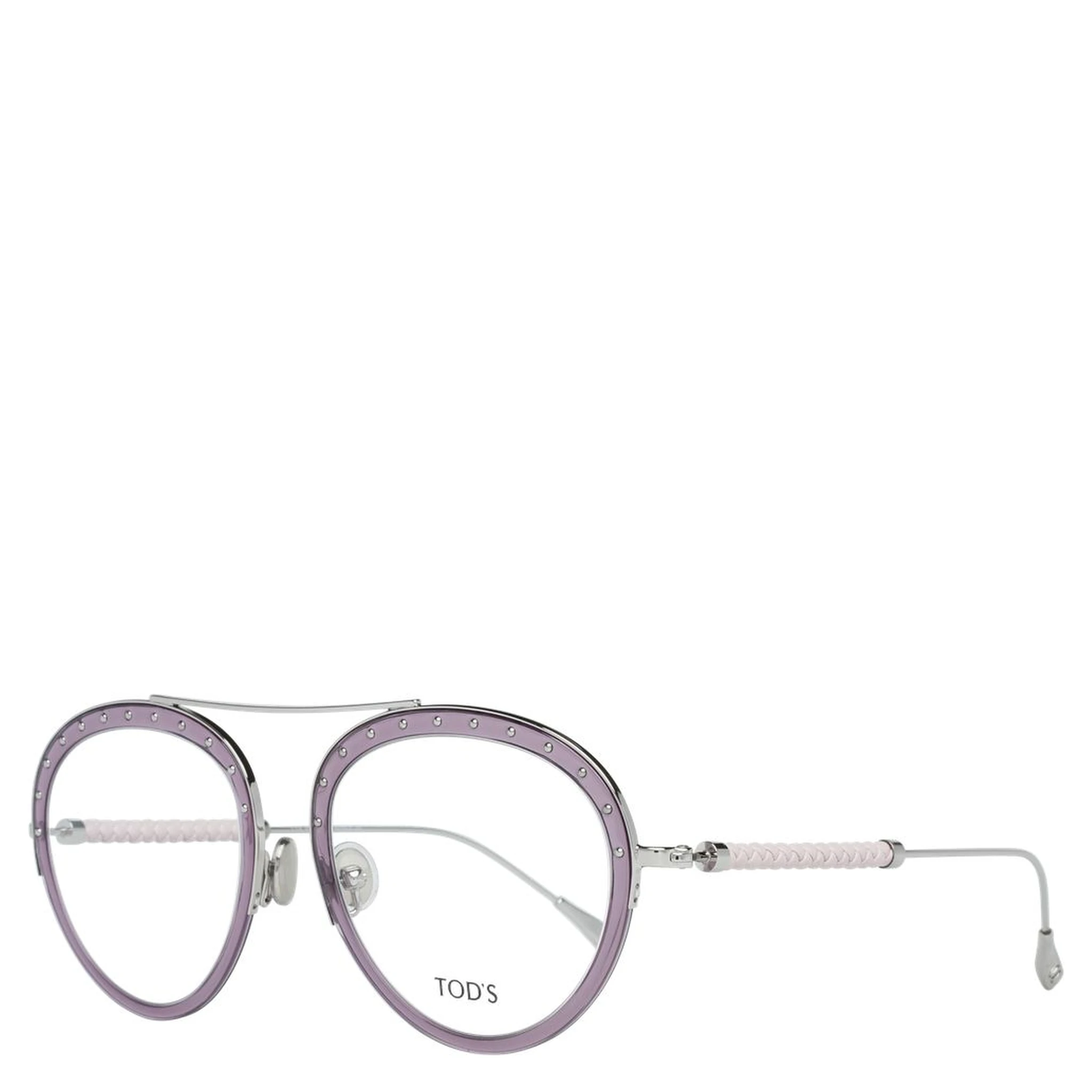 Purple Metal & Leather Glasses (Frames)