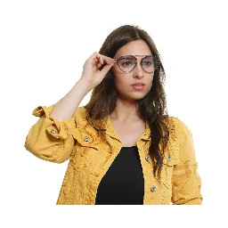 Purple Metal & Leather Glasses (Frames)