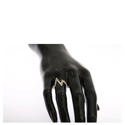 Silver Authentic Womens Clear Ring