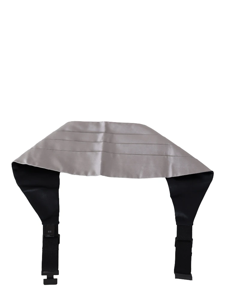 Gray Men Waist Belt 100% Silk Cummerbund alternative