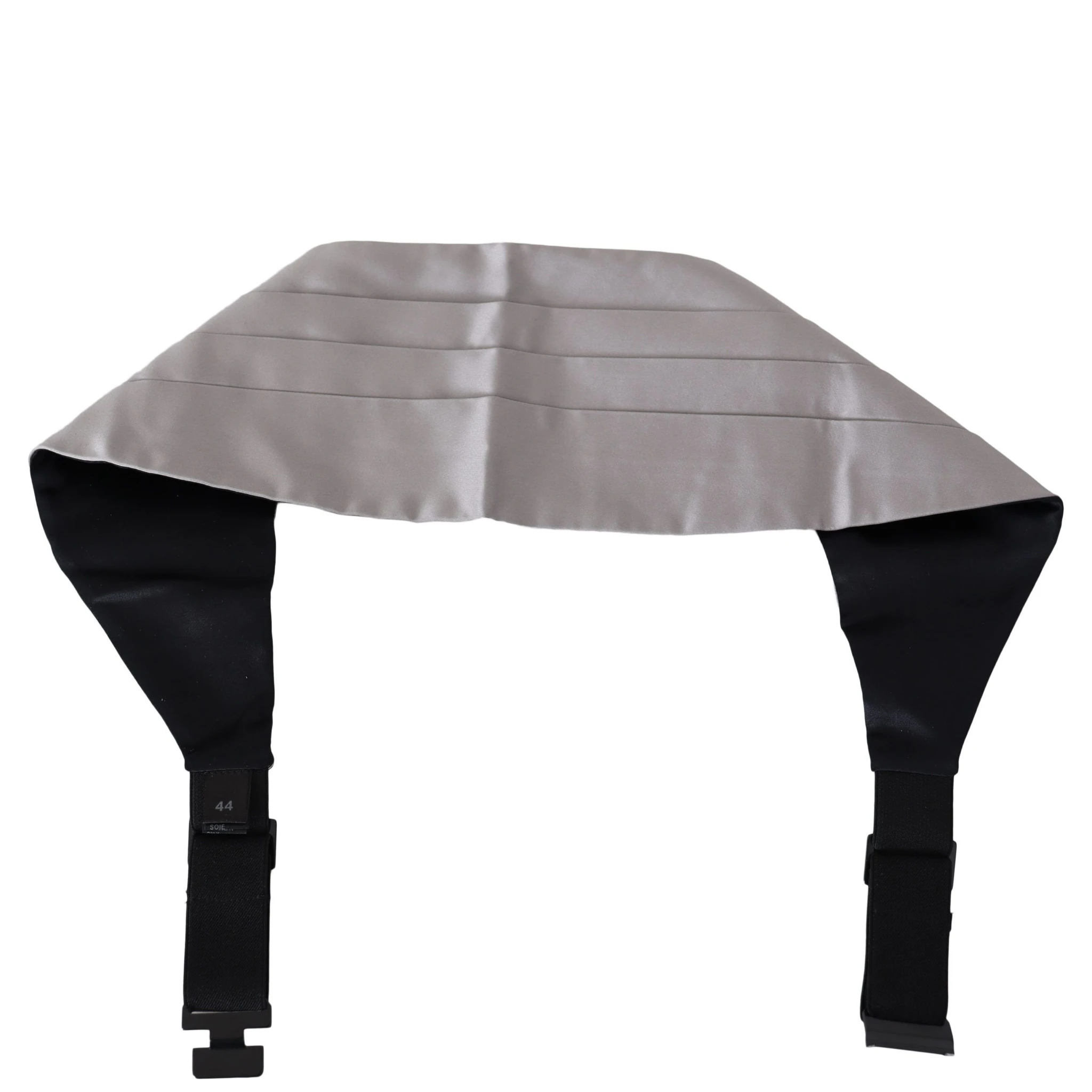 Gray Men Waist Belt 100% Silk Cummerbund