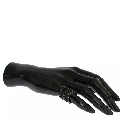 Black CZ Rhodium 925 Silver Ring