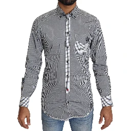 Black White Checkered Casual Shirt