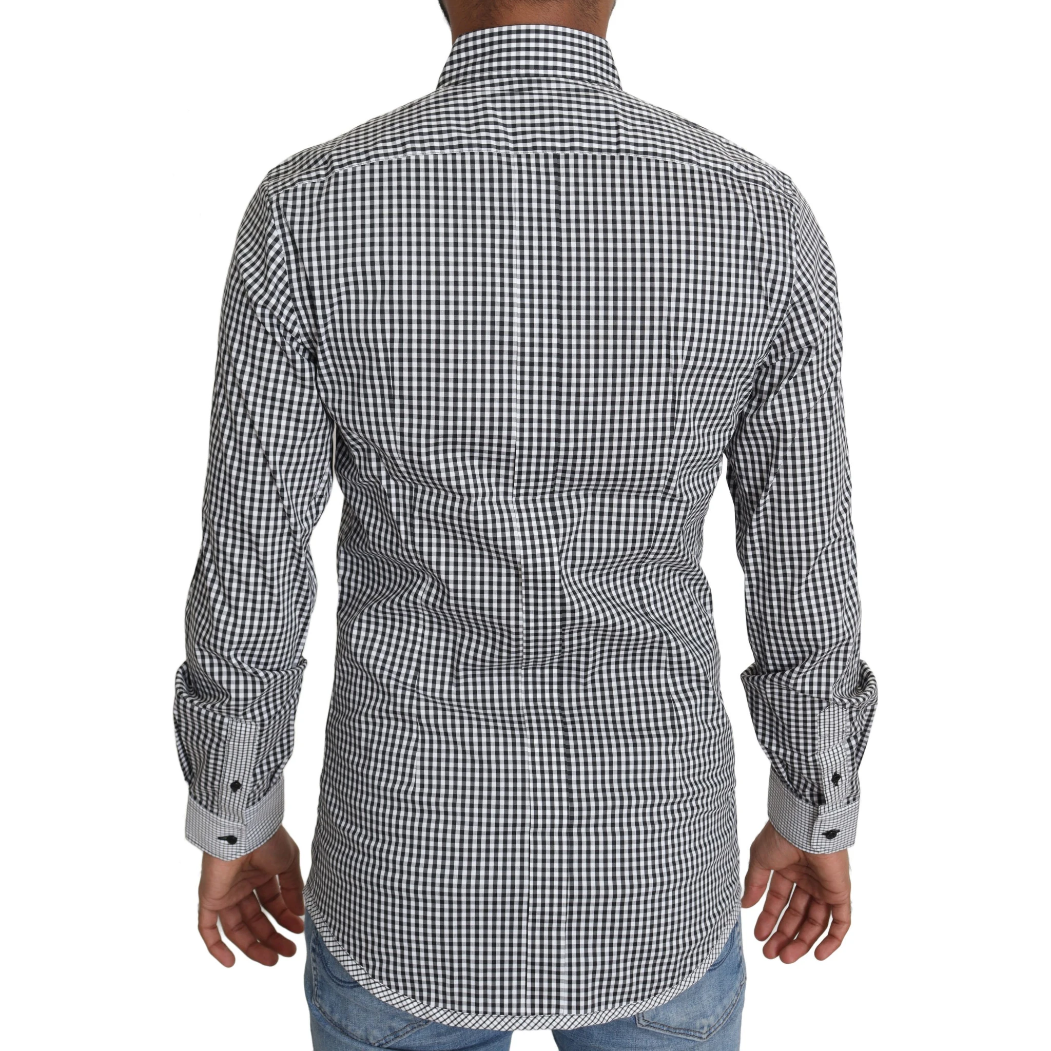 Black White Checkered Casual Shirt