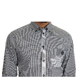 Black White Checkered Casual Shirt