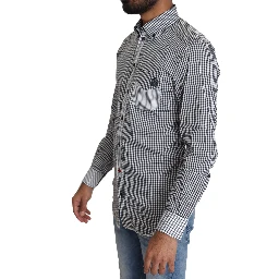 Black White Checkered Casual Shirt