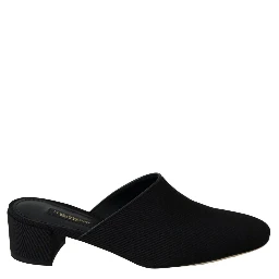 Black Grosgrain Slides Sandals Women Shoes