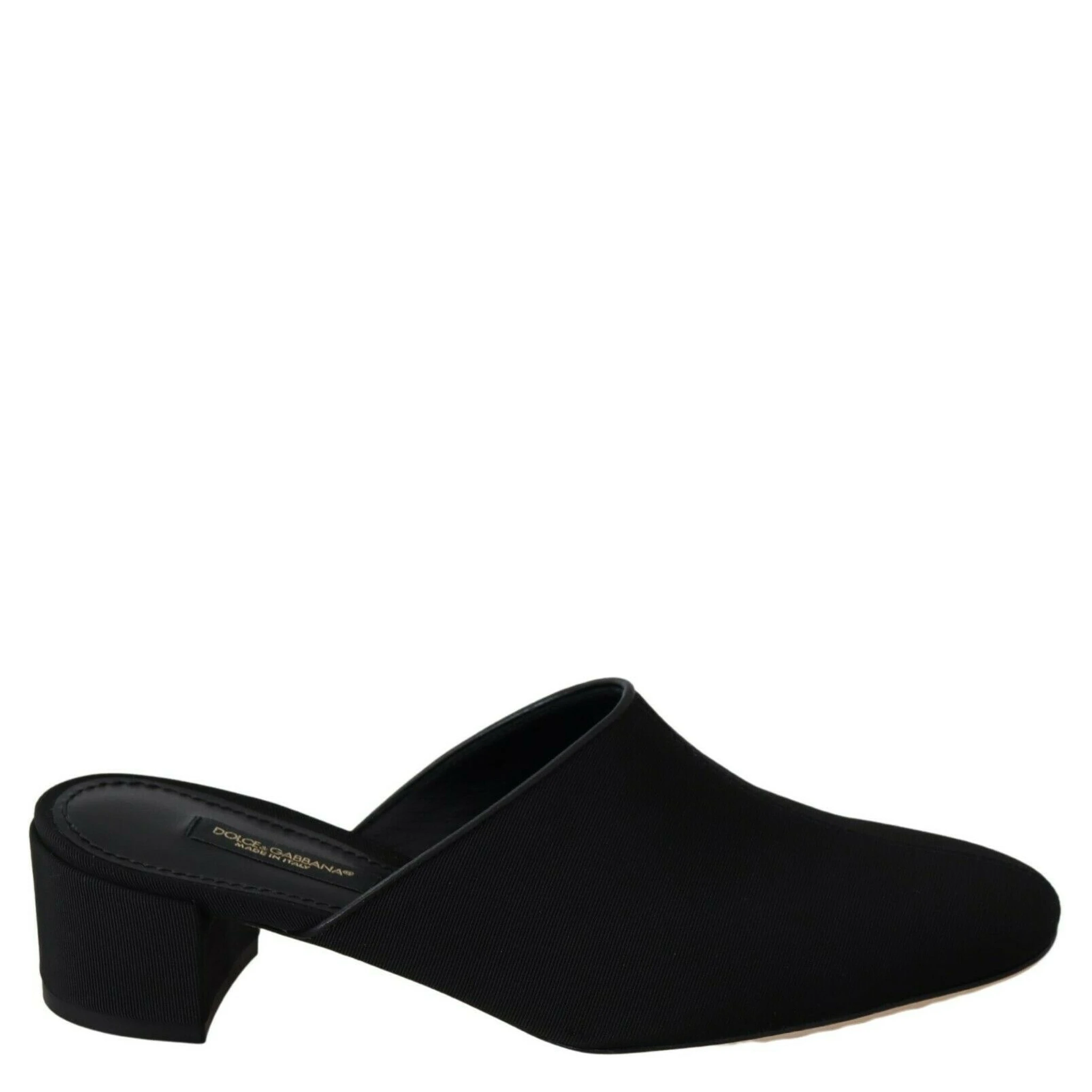 Black Grosgrain Slides Sandals Women Shoes