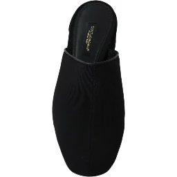 Black Grosgrain Slides Sandals Women Shoes