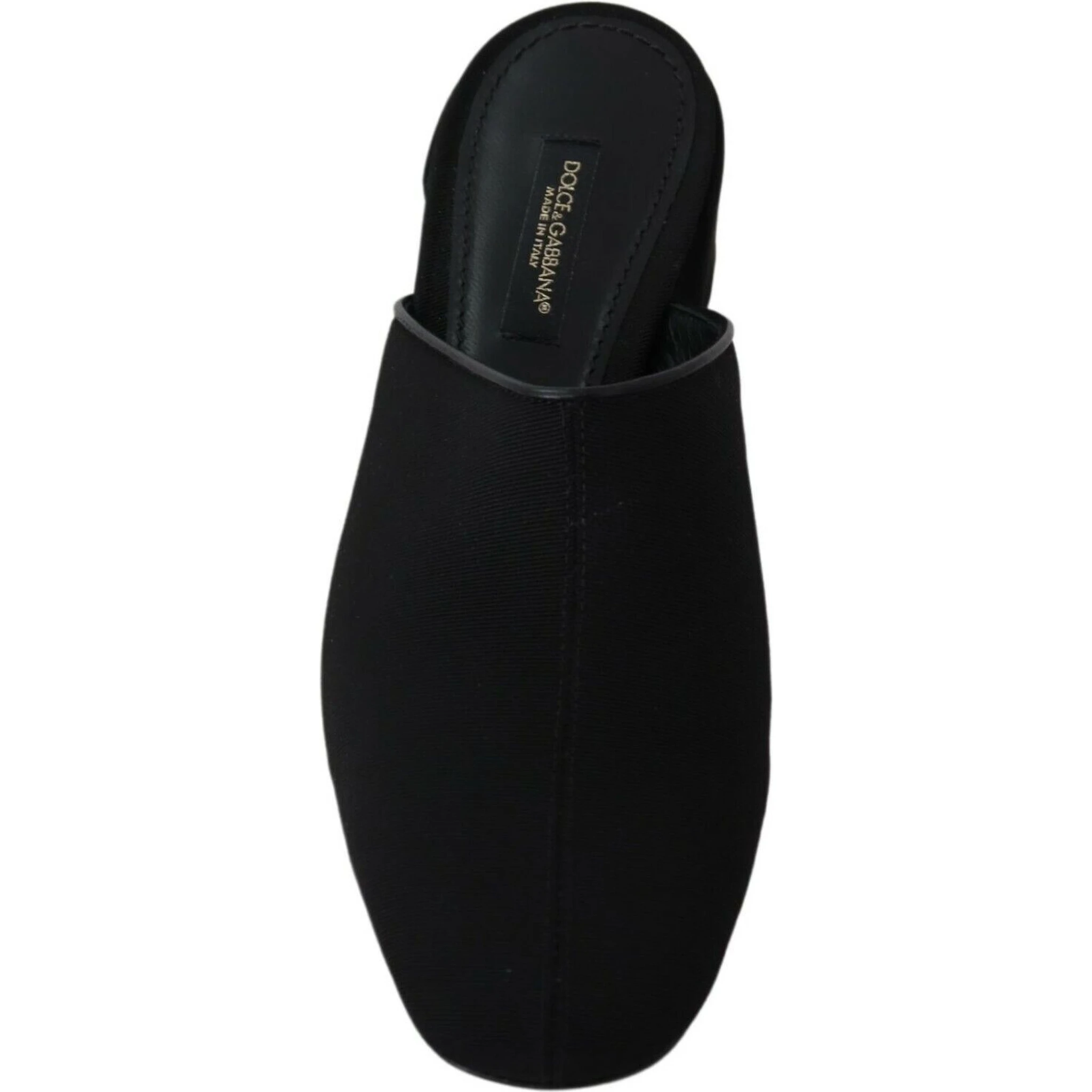 Black Grosgrain Slides Sandals Women Shoes