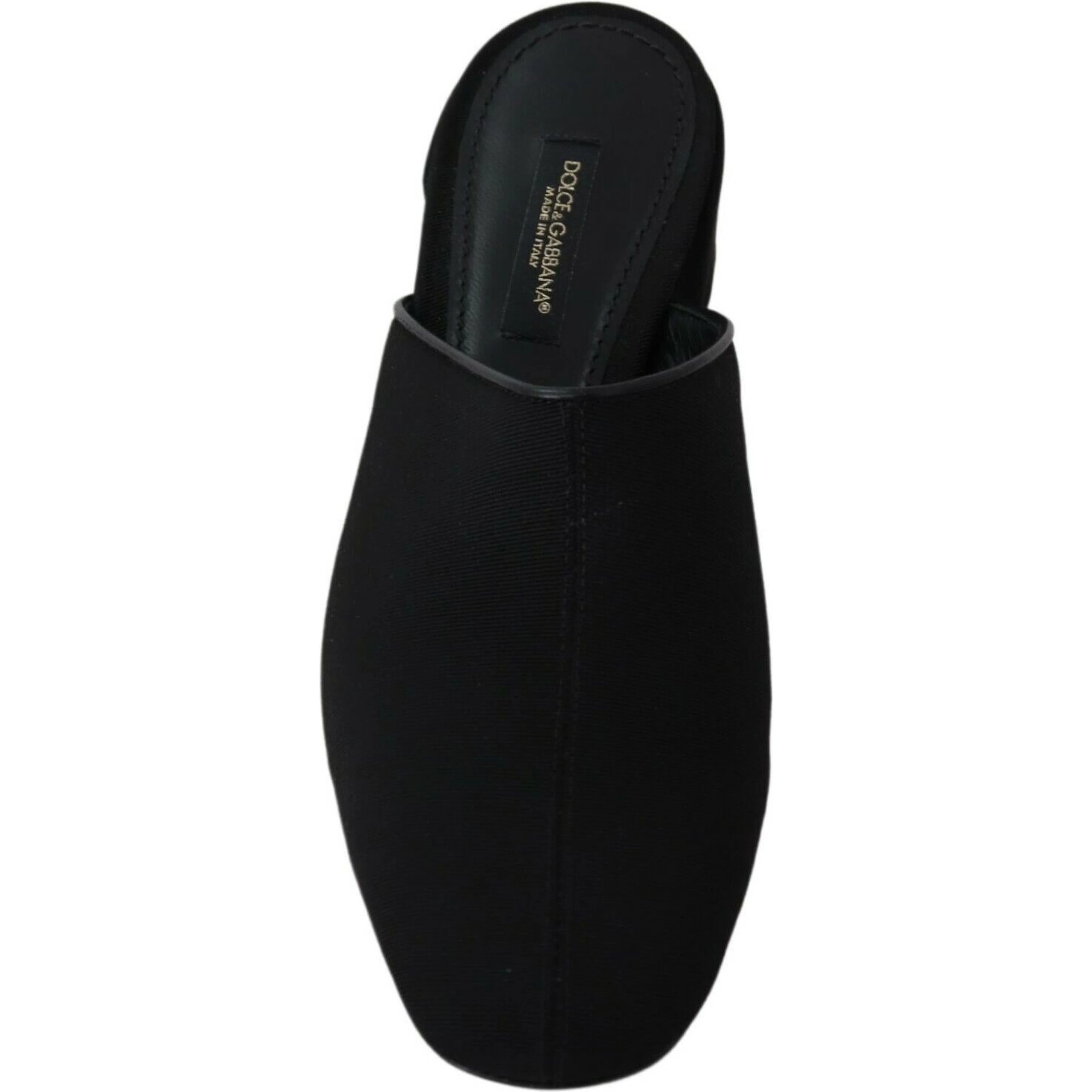 Black Grosgrain Slides Sandals Women Shoes