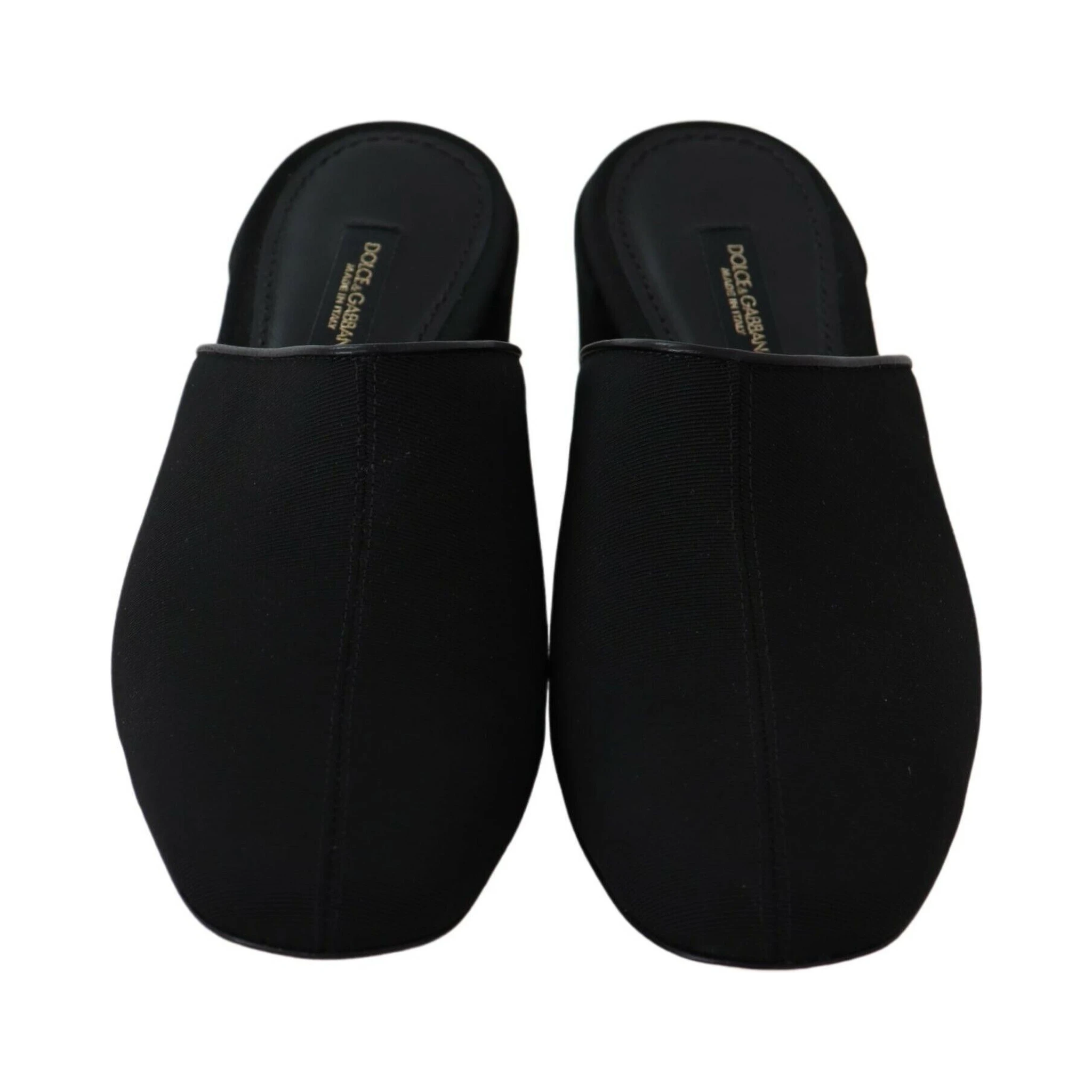 Black Grosgrain Slides Sandals Women Shoes