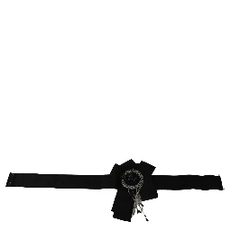 Black Crystal Brooch Wide Wai SATORIA Belt