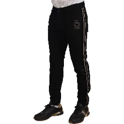 Black Skinny Fit Denim Side Band Jeans Pant