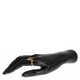 Pink Gold 925 Silver Womens Clear Ring