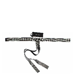 Black Silk Clear Crystal Bow Waist Belt