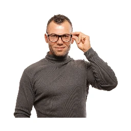 نظارات بلاستيكية بنية اللون (إطارات)