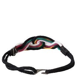 Multicolor Rope Leather Rustic Hook Buckle Belt