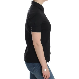 Black cotton shirt top