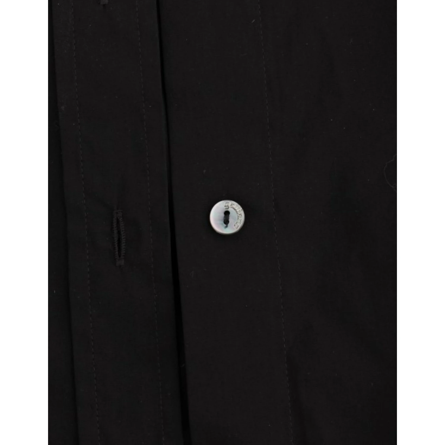 Black cotton shirt top