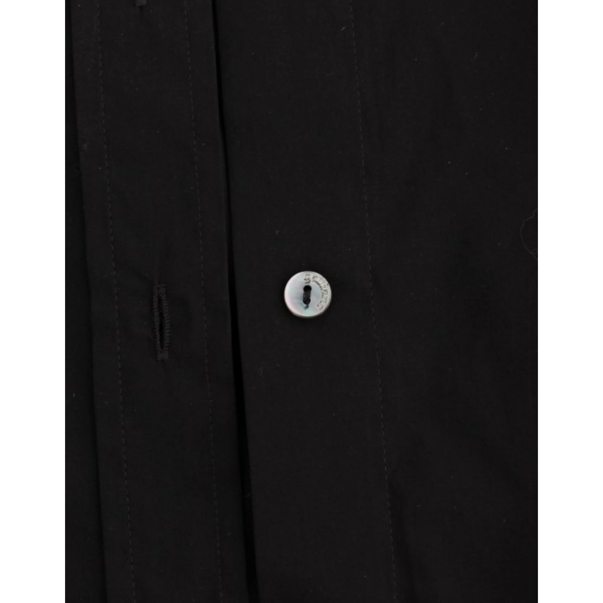 Black cotton shirt top