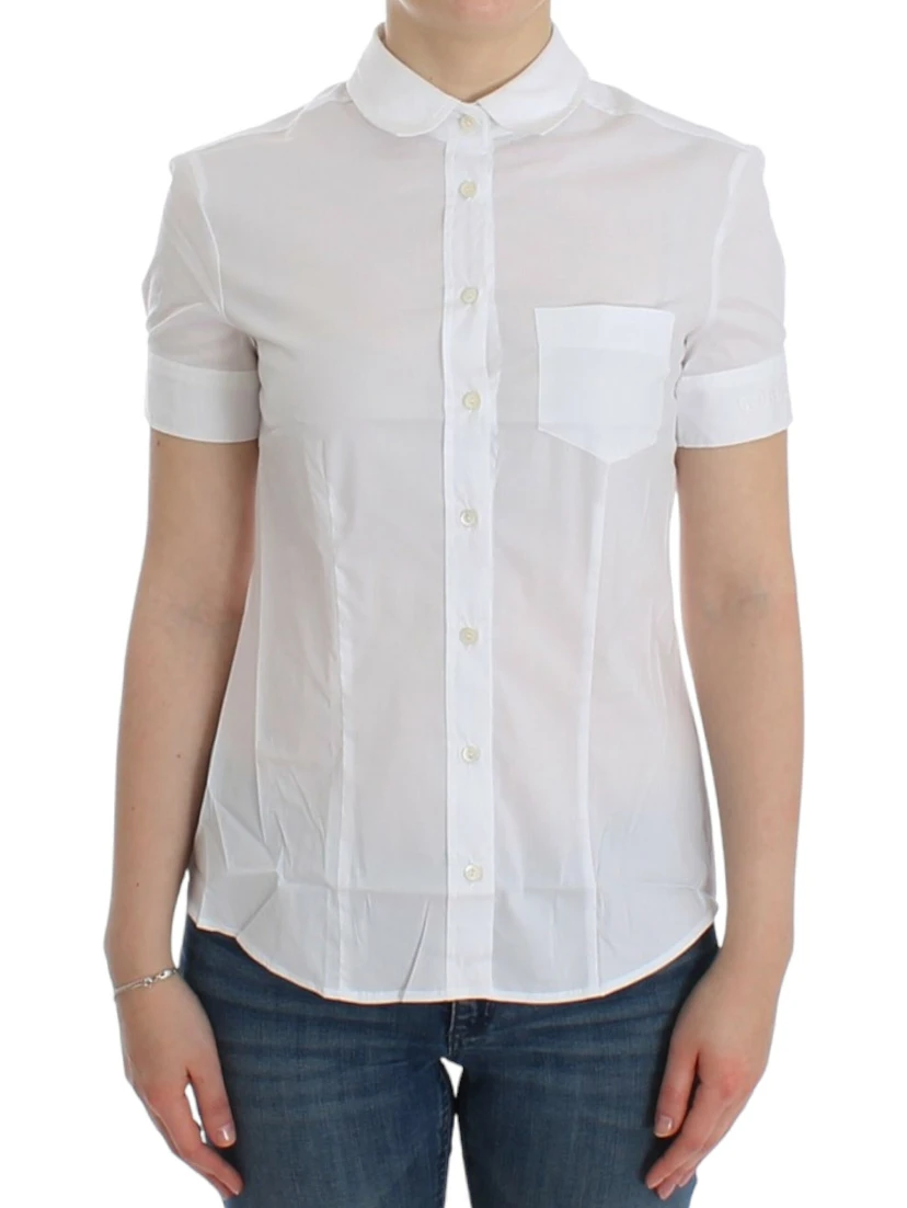White Cotton Shirt Top