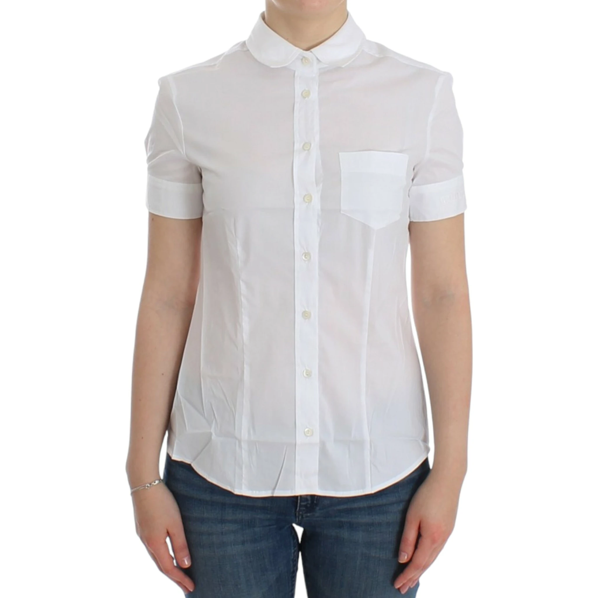White Cotton Shirt Top