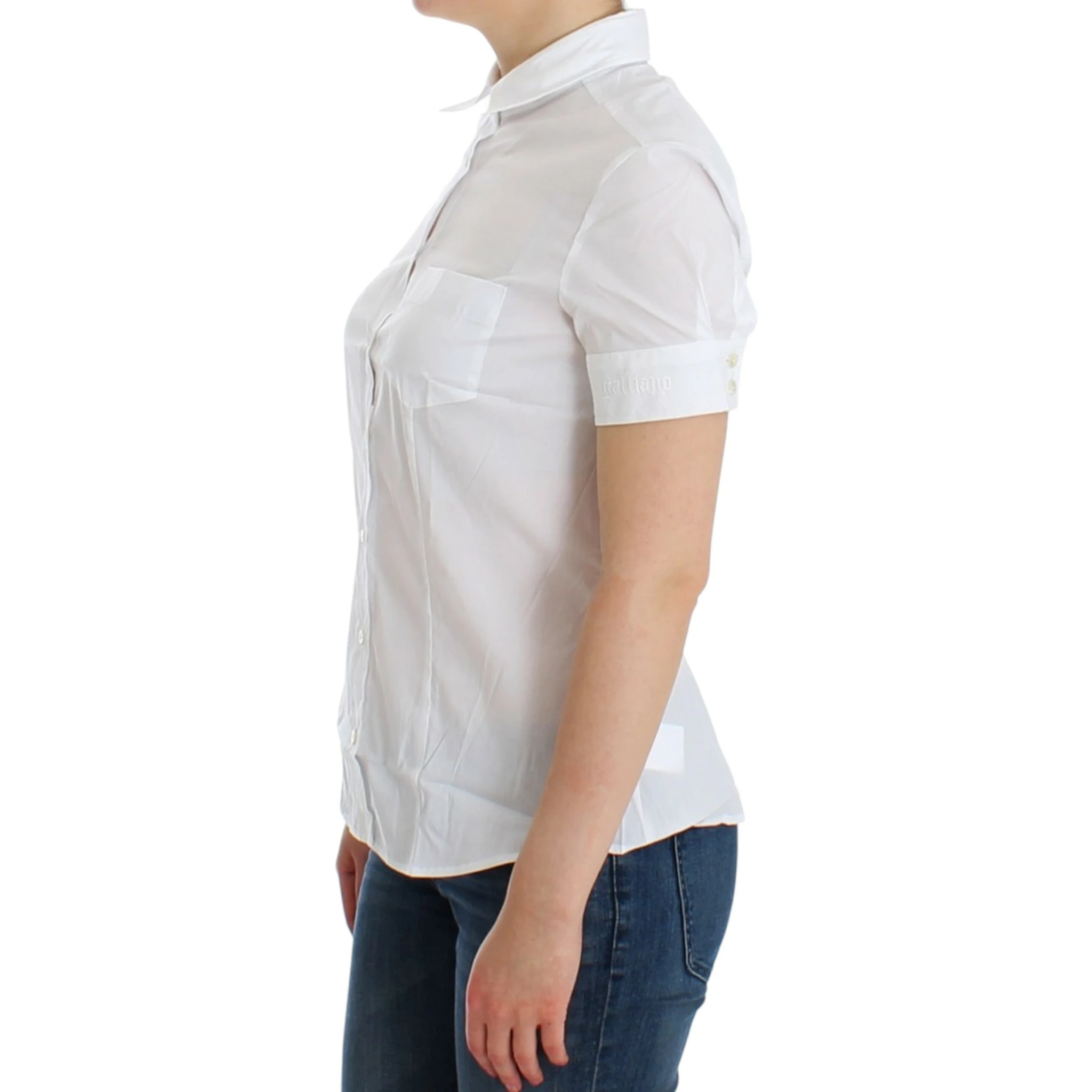 White Cotton Shirt Top
