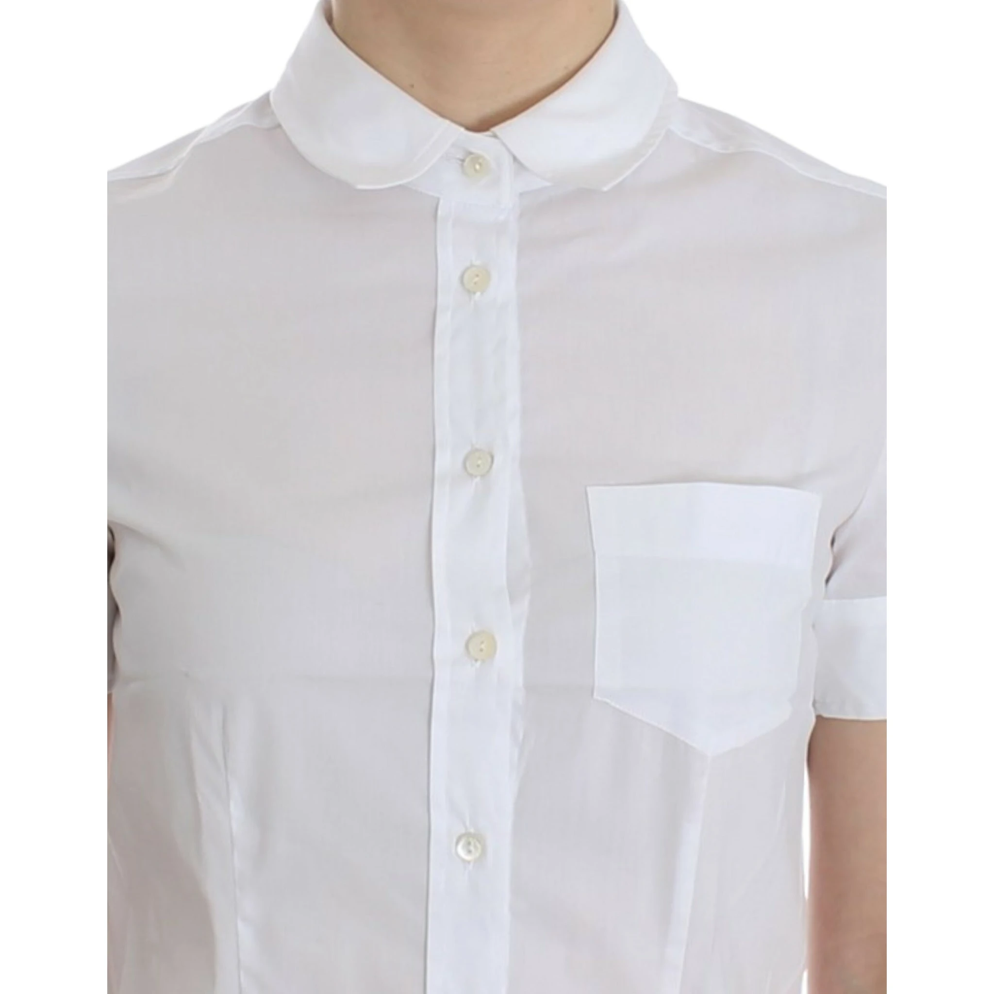 White Cotton Shirt Top