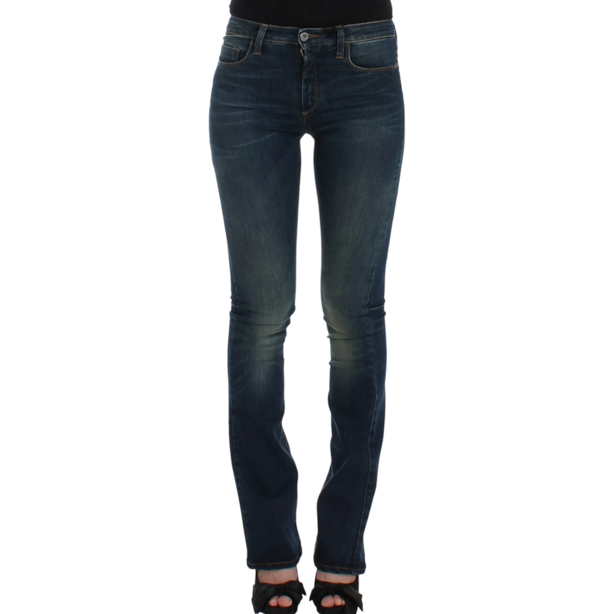 Straight Leg Women's Jeans In Blue