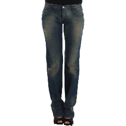 Blue straight leg jeans