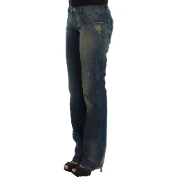 Blue straight leg jeans