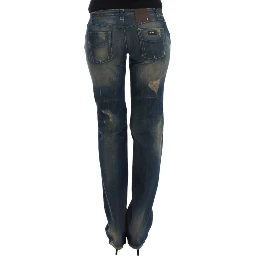Blue straight leg jeans