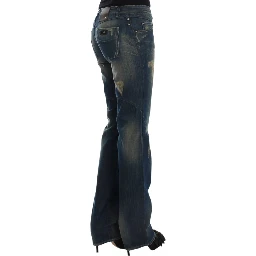 Blue straight leg jeans