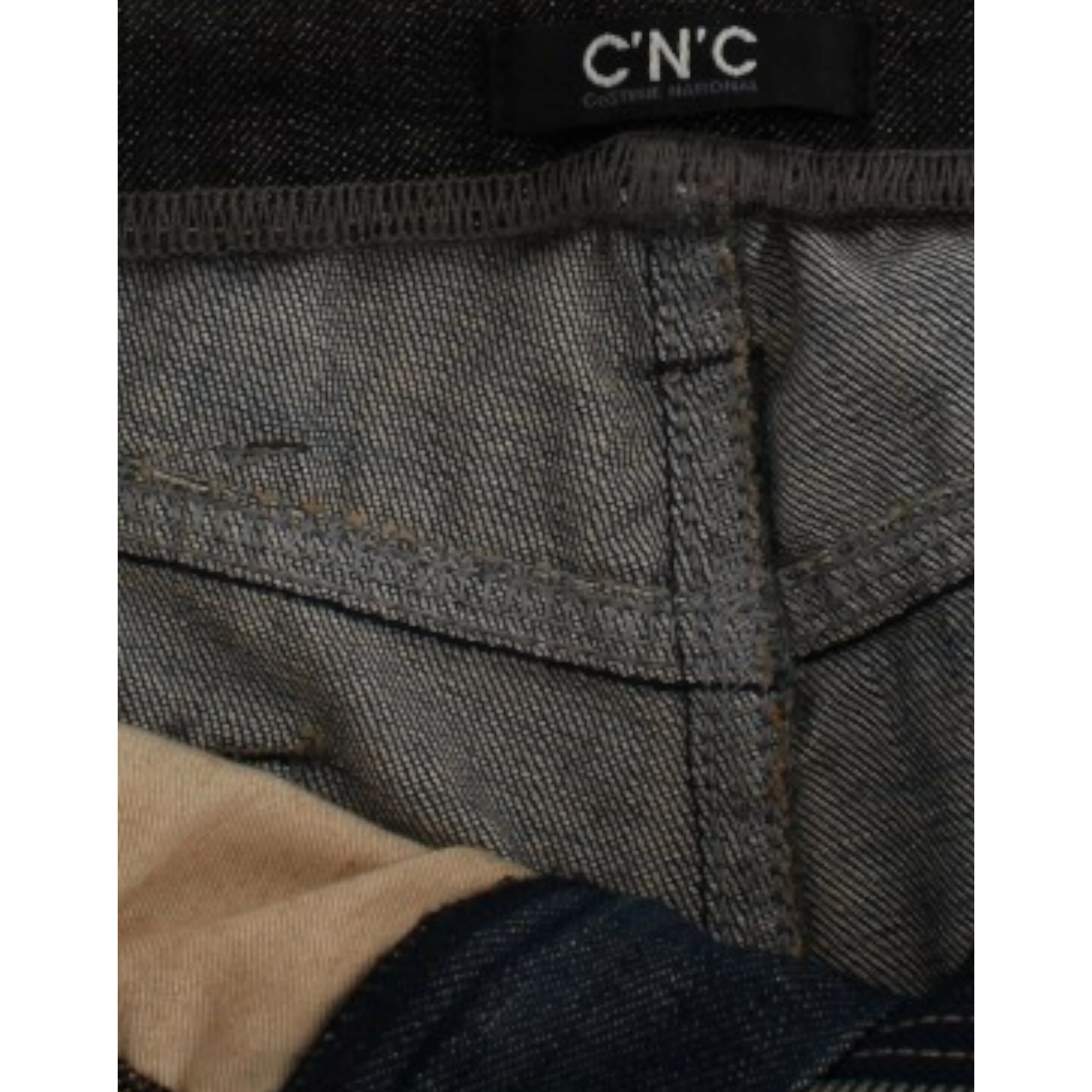 Blue straight leg jeans