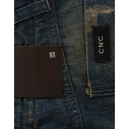 Blue straight leg jeans