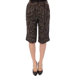 Black Fabric Shorts Pants