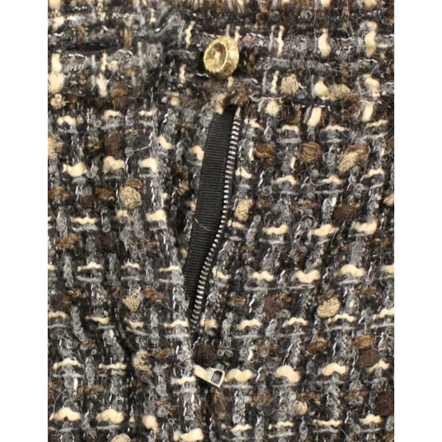 Black Fabric Shorts Pants