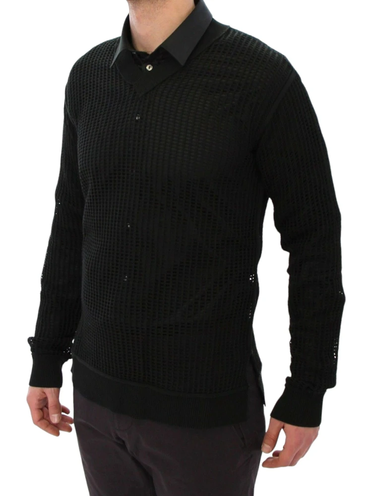 Dark Green Runway Netz Pullover Netted Sweater alternative