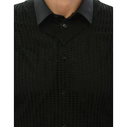 Dark Green Runway Netz Pullover Netted Sweater