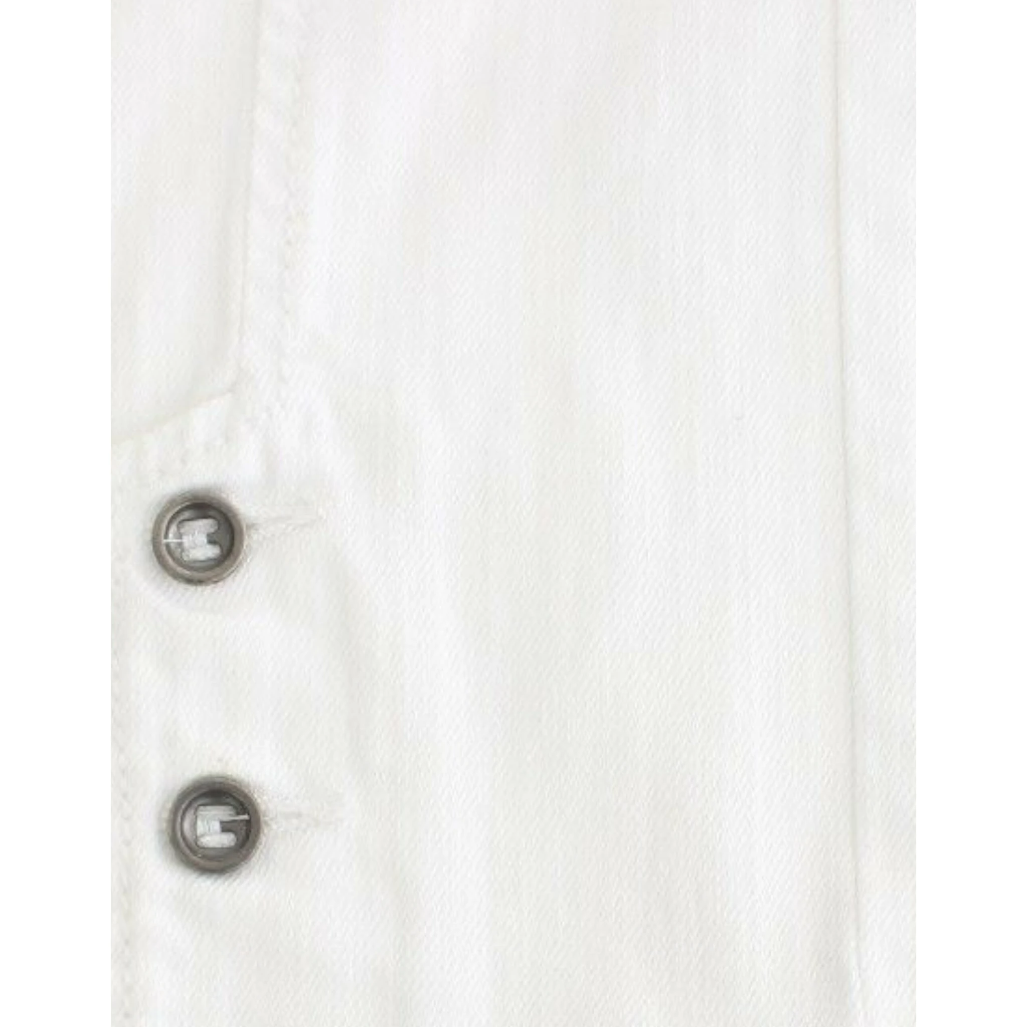 White Cropped Jeans Denim Pants Branded Capri