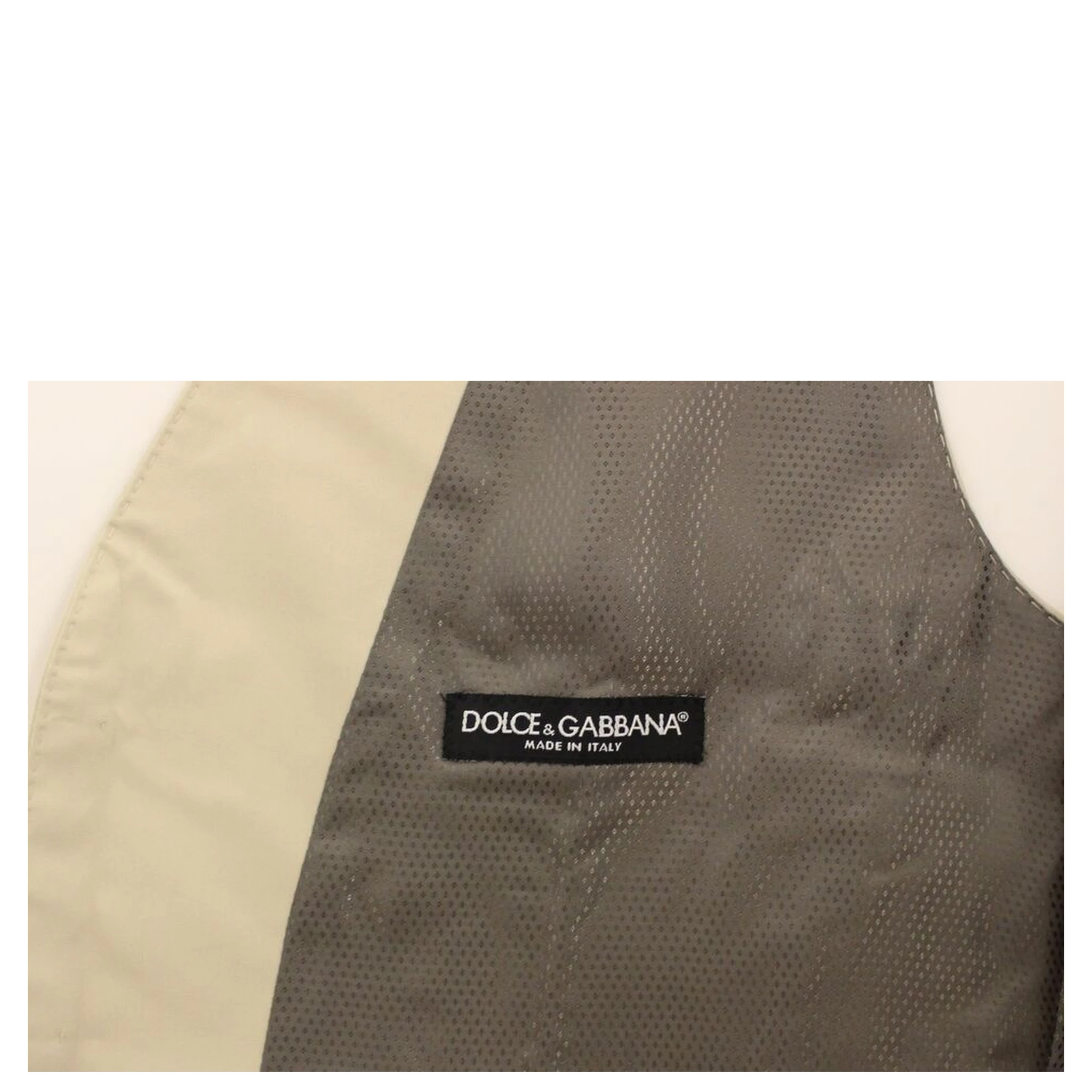 Beige Cotton Stretch Dress Vest Blazer