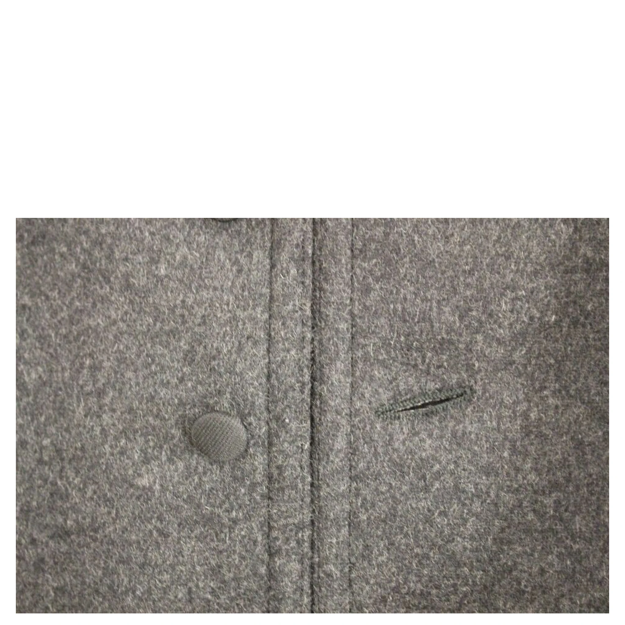 Gray Wool Blend Logo Vest Gilet Weste