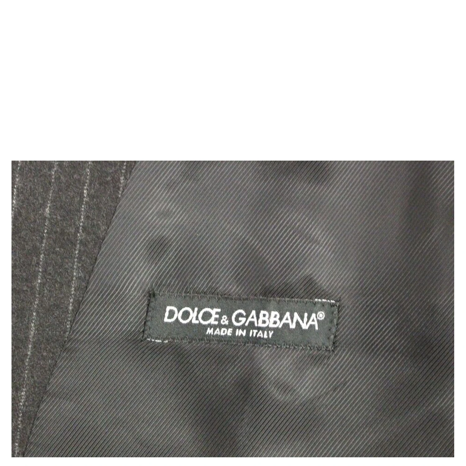 Gray Striped Wool Logo Vest Gilet Vests