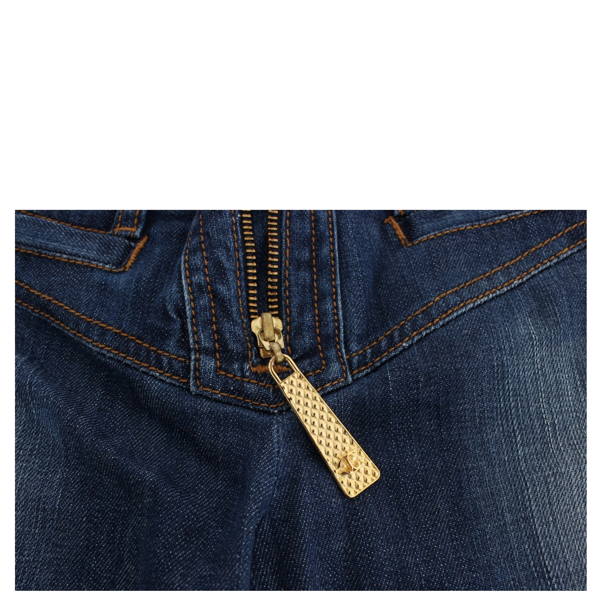 Blue Wash Cotton Stretch Boot Cut Jeans