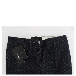 Polka Dotted Slim Capris Jeans