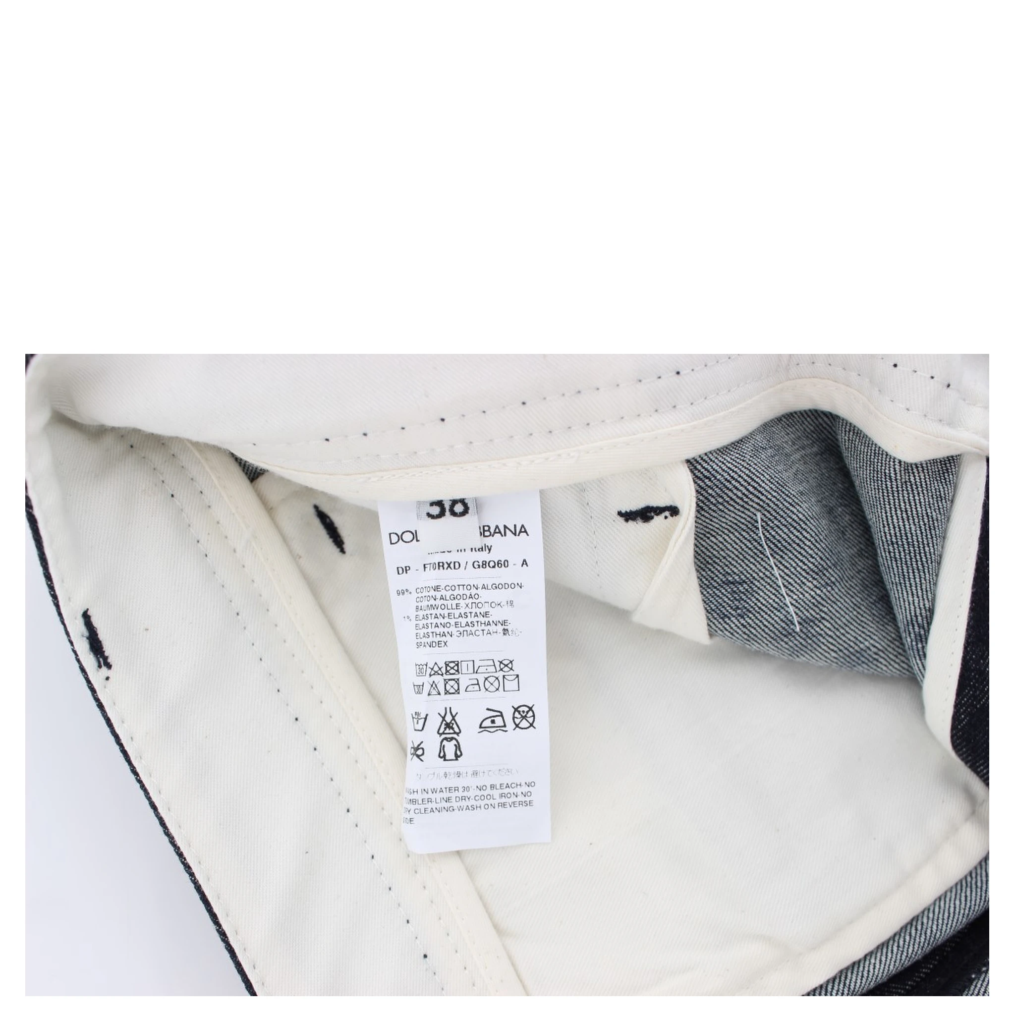 Polka Dotted Slim Capris Jeans