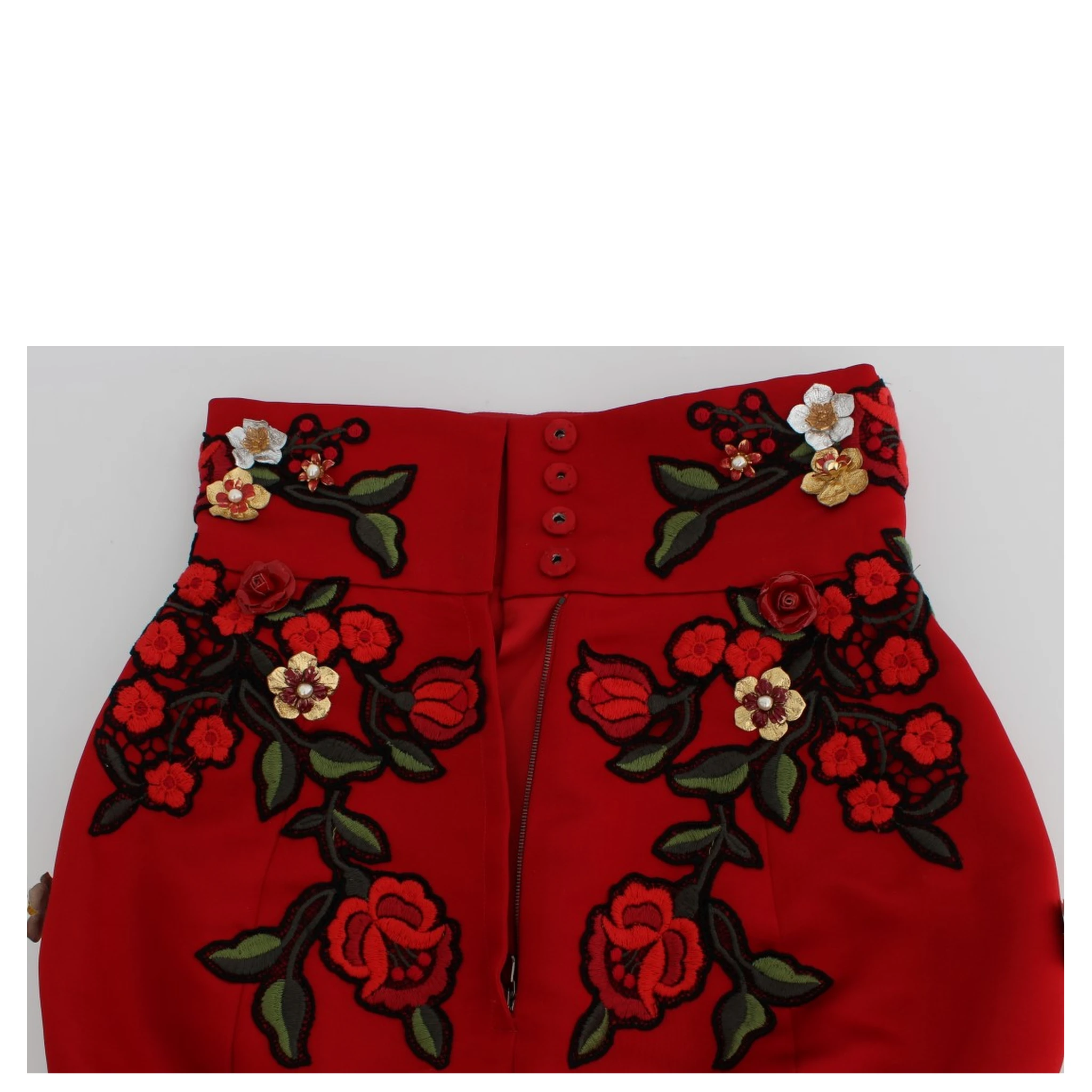 Red Silk Roses Sicily Shorts
