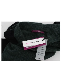 Green Wool Blend Pencil Skirt